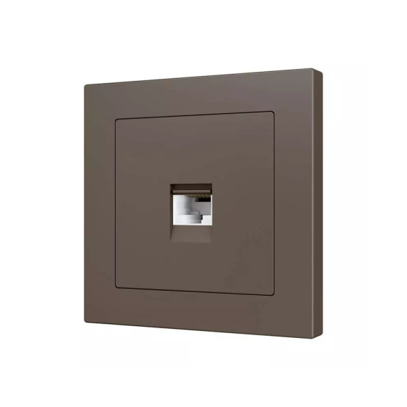 Накладка на RJ45-розетку Zennio ZS55 830001203 (Мокка)