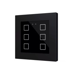 Выключатель Zennio Flat RGB 55 X6 (ZVIFR55X6A) (Антрацит)