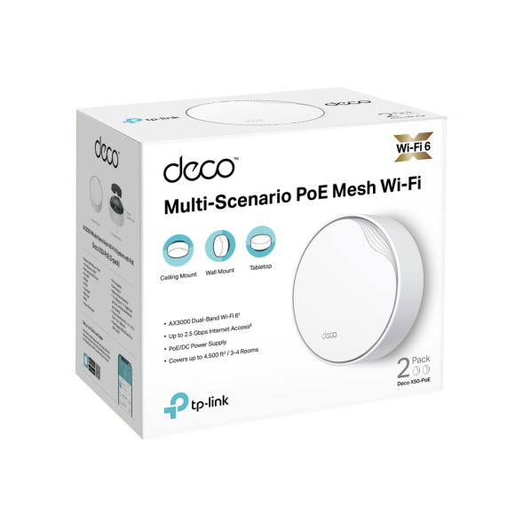 Wi-Fi система TP-Link Deco X50-PoE 2-Pack