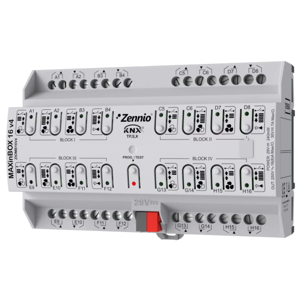 KNX-релейный актуатор Zennio MAXinBOX 16 v4 (ZIOMB16V4)