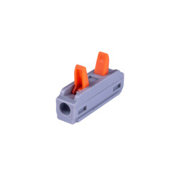 Клемма соединительная Cabeus MX-1 (11423c) (1 полюс, 2 зажима, 0.08–4.0 мм², с рычагом)