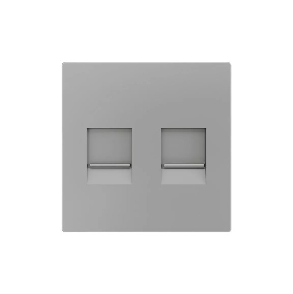 Накладка на RJ45-розетку Zennio ZS55 830001306 (Серебро)