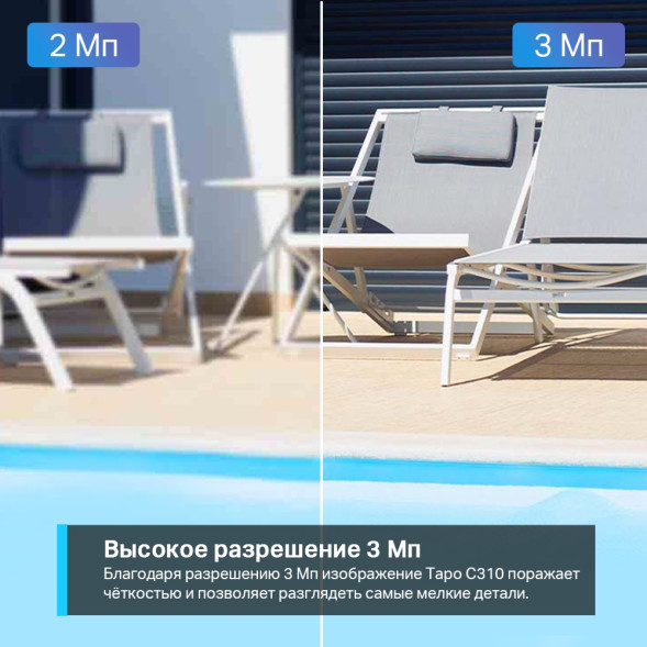 IP-камера TP-Link Tapo C310 (цилиндрическая, Wi-Fi, 3 MP, 3.89 mm)