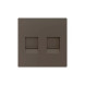 Накладка на RJ45-розетку Zennio ZS55 830001303 (Мокка)