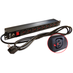 Блок распределения питания Lanmaster TWT-PDU-10A8C3L-3.0