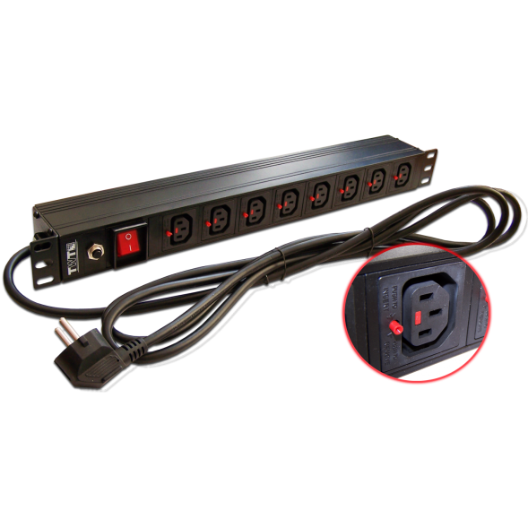 Блок распределения питания Lanmaster TWT-PDU-10A8C3L-3.0
