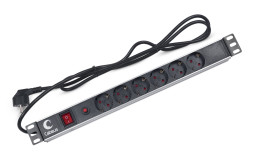 Блок распределения питания Cabeus PDU-6P-F-2EU (7296c)