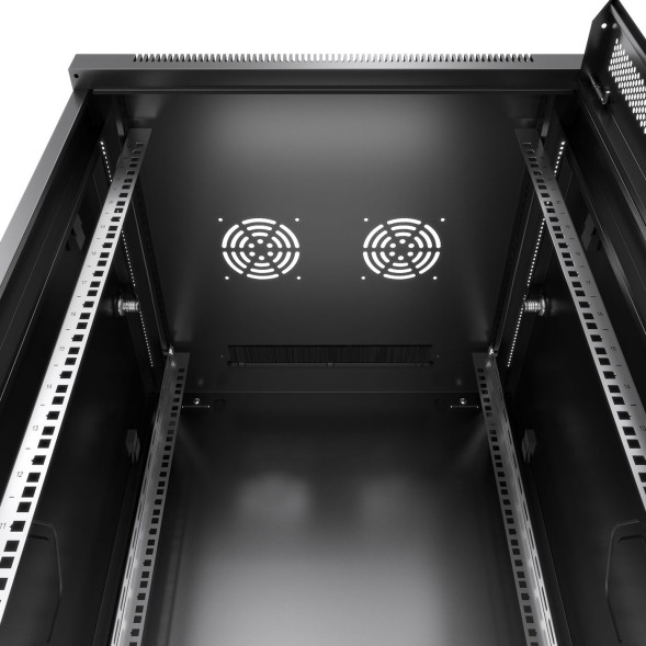 Шкаф телекоммуникационный Cabeus SH-05F-22U60/45m-R-BK (11242c)