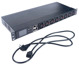 Блок распределения питания управляемый Cabeus SMART-PDU-C20-8C13-CM (12593c)