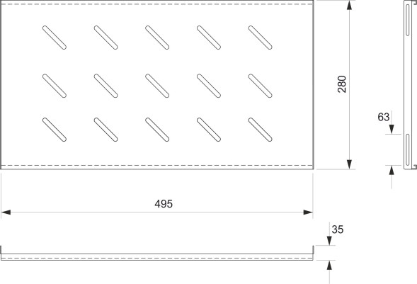 Полка Cabeus SH-J018-WM45-BK (8619c)