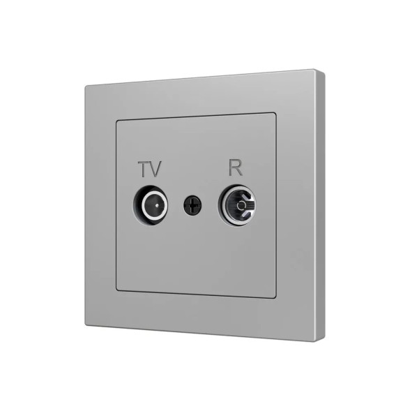 Накладка на TV-R розетку Zennio ZS55 830001506 (Серебро)