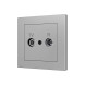 Накладка на TV-R розетку Zennio ZS55 830001506 (Серебро)