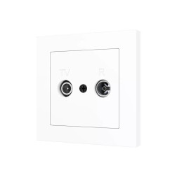 Накладка на TV-R розетку Zennio ZS55 830001509 (Матово-белый)