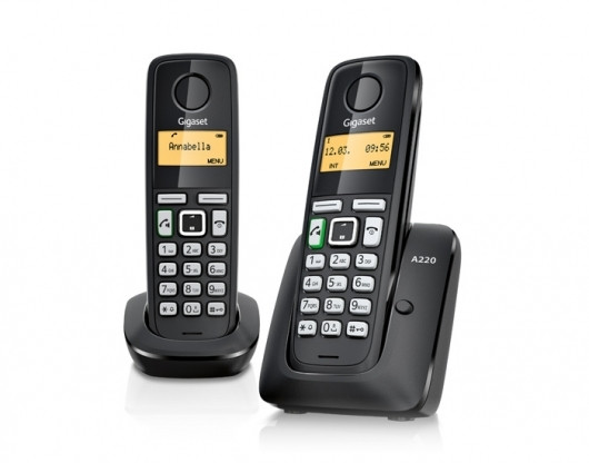 DECT-телефон Gigaset A220 Duo Black