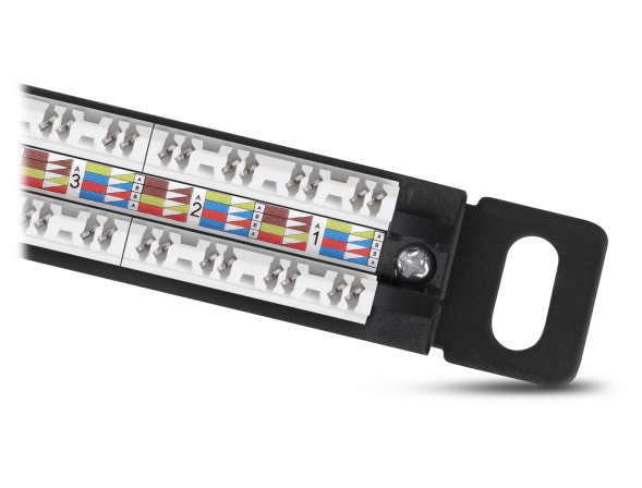 Патч-панель Cabeus PLHD-24-Cat.6a-Dual-180-0.5U (9665c)