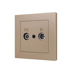 Накладка на TV-R розетку Zennio ZS55 830001504 (Шампань)
