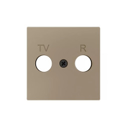 Накладка на TV-R розетку Zennio ZS55 830001504 (Шампань)