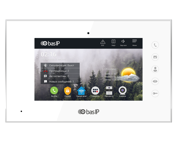 IP-видеодомофон BAS-IP AQ-07 WHITE
