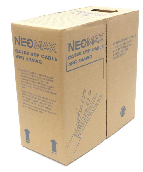 Кабель Neomax NM10001 (U/UTP, CAT.5E, PVC, 305 м, серый)