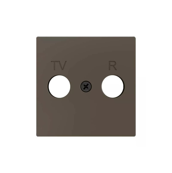 Накладка на TV-R розетку Zennio ZS55 830001503 (Мокка)