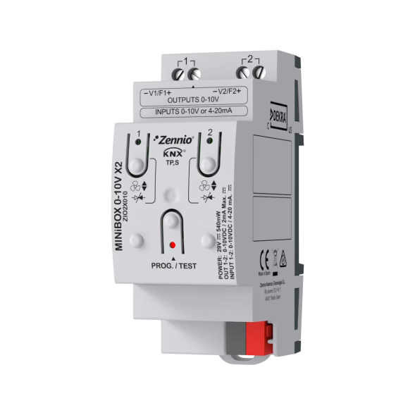Многофункциональный KNX-актуатор Zennio MINiBOX 0-10V X2 (ZIO2X010)
