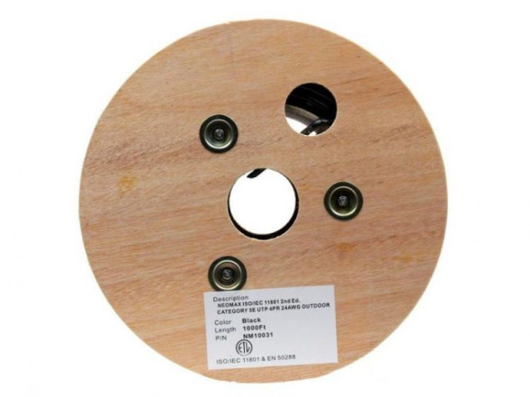 Кабель Neomax NM10031 (U/UTP, CAT.5E, PE, 305 м, черный)