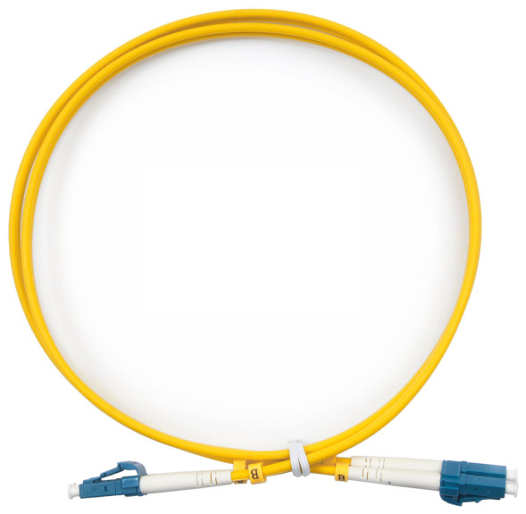 Патч-корд волоконно-оптический Cabeus FOP(d)-9-LC-LC-1m (SM, LC-LC, LSZH, Duplex, 1 м, желтый) (7343c)