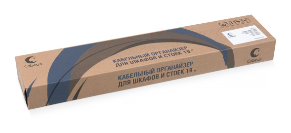 Органайзер кабельный Cabeus JB08-1U-BK (7115c)