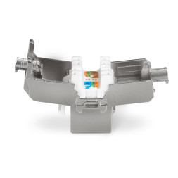 Адаптер проходной Cabeus KJ-RJ45-Cat.6a-SH-180-Toolless (RJ45-DIDC, CAT.6A, FTP, Keystone Jack) (7655c)