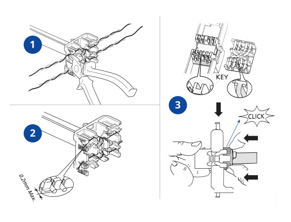 Адаптер проходной Cabeus KJ-RJ45-Cat.6a-SH-180-Toolless (RJ45-DIDC, CAT.6A, FTP, Keystone Jack) (7655c)