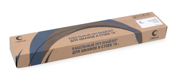Органайзер кабельный Cabeus JB08-1U-GY (7916c)