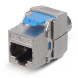 Адаптер проходной Cabeus KJ-RJ45-Cat.8-SH-180-Toolless (RJ45-DIDC, CAT.8, FTP, Keystone Jack) (10069c)