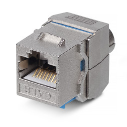 Адаптер проходной Cabeus KJ-RJ45-Cat.8-SH-180-Toolless (RJ45-DIDC, CAT.8, FTP, Keystone Jack) (10069c)