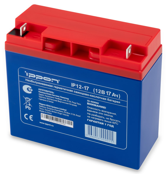 Батарея аккумуляторная Ippon IP 12-17 (669060)
