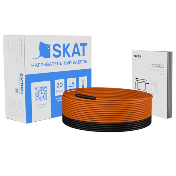Кабель нагревательный Бастион SKAT HT-105-2100 (4241) (14-20 м², 20 Вт/м, двухжильный, 105 м)