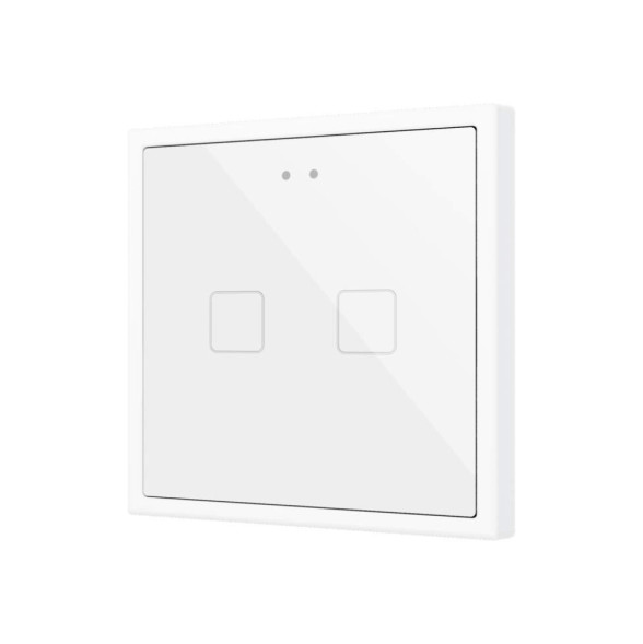 Выключатель Zennio Flat RGB 70 X2 (ZVIFR70X2W) (Белый)