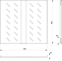 Полка Cabeus SH-J018-FC-800m-100KG-BK (8623c)