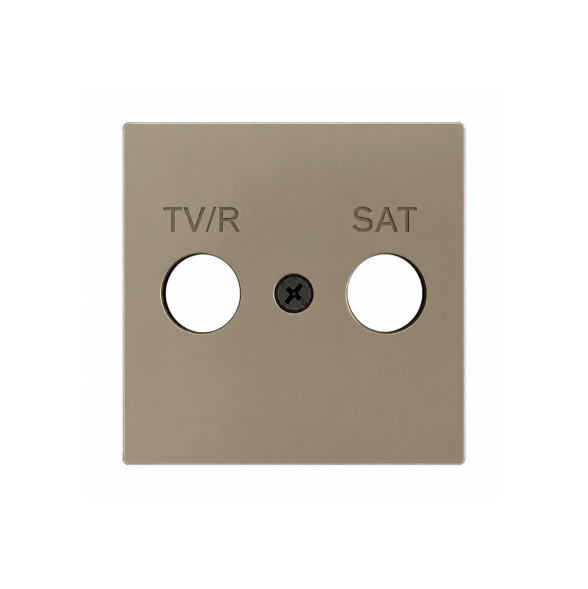 Накладка на TV-R-SAT розетку Zennio ZS55 ZS55CTVRSC (Шампань)