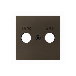 Накладка на TV-R-SAT розетку Zennio ZS55 ZS55CTVRSM (Мокка)