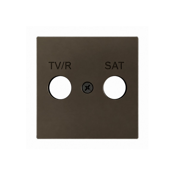 Накладка на TV-R-SAT розетку Zennio ZS55 ZS55CTVRSM (Мокка)