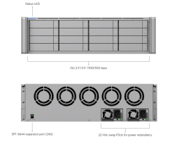 Модуль расширения Ubiquiti Enterprise Storage Expansion (UACC-ESE-16) (16 отсеков, 3U)