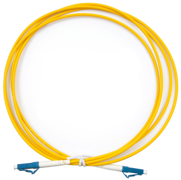 Патч-корд волоконно-оптический Cabeus FOP(s)-9-LC-LC-2m (SM, LC-LC, LSZH, Simplex, 2 м, желтый) (7376c)