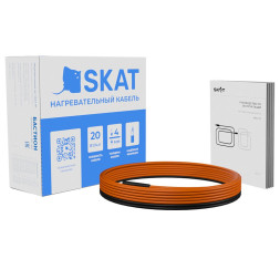 Кабель нагревательный Бастион SKAT HT-15-300 (4234) (1.7-2.4 м², 20 Вт/м, двухжильный, 15 м)