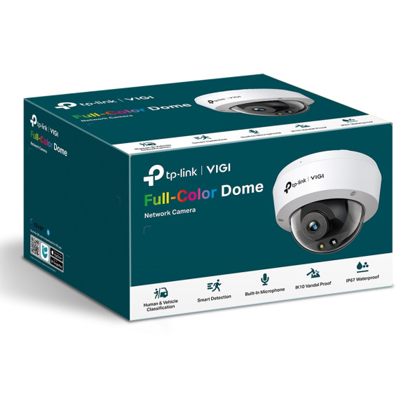 IP-камера TP-Link VIGI C250 2.8 mm (купольная, Full-color, 5 MP, 2.8 mm)