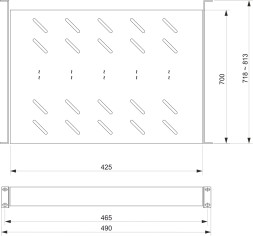Полка выдвижная Cabeus JE05-1000 (7149c)