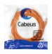 Патч-корд Cabeus PC-UTP-RJ45-Cat.6-5m-OR (8702c) (U/UTP, CAT.6, PVC, 5 м, оранжевый)