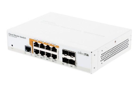 Коммутатор MikroTik CRS112-8P-4S-IN