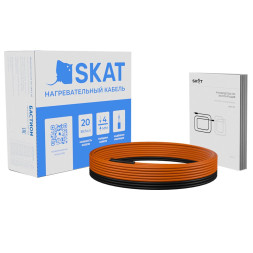 Кабель нагревательный Бастион SKAT HT-28-550 (4236) (3.2-4.6 м², 20 Вт/м, двухжильный, 28 м)