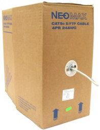 Кабель Neomax NM40001 (S/FTP, CAT.5E, PVC, 305 м, белый)