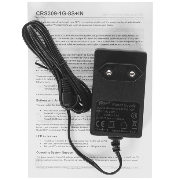Коммутатор MikroTik CRS309-1G-8S+IN